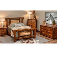 Barnwood and Hickory Bedroom Set