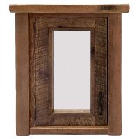 Rustic Reclaimed Barn Wood Single Door Medicine Cabinet
