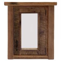 Rustic Reclaimed Barn Wood Single Door Medicine Cabinet