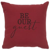 Be Our Guest Image Decor Pillow - Brick Cotton