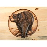 Carved Bear Scene