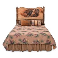 Hand-Carved Bear Den Bed