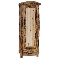 Beartooth Aspen 1 Drawer Log Wardrobe - Log Front - 27"W - Natural Panel & Gnarly Logs