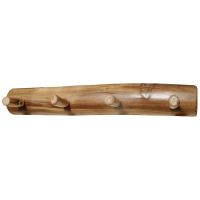 Beartooth Aspen Half Log Coat Rack - 36" - Natural Log