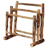 Beartooth Aspen 3 Tier Log Quilt Rack - 42" - Gnarly Log
