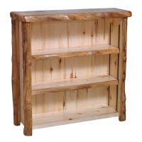 Beartooth Aspen Medium Bookcases - 45" - Natural Panel & Natural Log