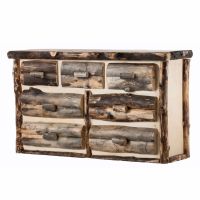 Beaver Creek Aspen 7 Drawer Log Dresser