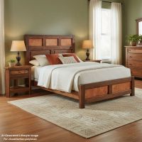 Copper Panel Bed: This image was generated or modified using AI for visualization purposes.