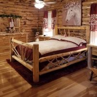 customer supplied picture - bent branch log bed
