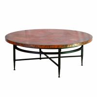 Sencillo Hammered Copper Coffee Table - 48" Round