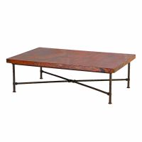 Betsy Hammered Copper Coffee Table - 58" x 36"