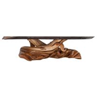 Black Walnut Twisted Log Cocktail Table