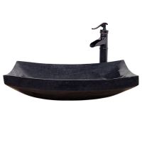 Black Arc Stone Sink