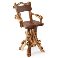Black Walnut & Juniper Bar Stool