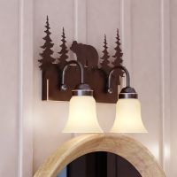 Bozeman 2-Light Burnished Bronze Vanity Light