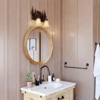 Bozeman 2-Light Burnished Bronze Vanity Light