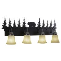 Bozeman 4-Light Burnished Bronze Vanity Light