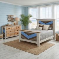 Rustic Cottage Bed: Some lifestyle images are created with AI for visualization purposes. Crafted from natural solid wood, each piece is unique and will vary.