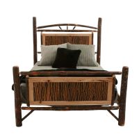 Poplar Grove Hickory Log Bed