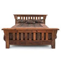 Stony Brooke Rustic Reclaimed Royal Mission Bed - Big Timber