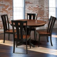 Brawley Contemporary Hardwood Dining Side Chairs (Pictured w/ custom two-tone finish)