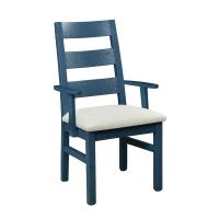 Brighthouse Barn Wood Dining Arm Chair - Royal Blue Frame Finish