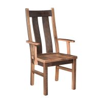 Bristol Barn Wood Dining Arm Chair - Glaze #3 Finish