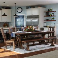 Bristol Barn Wood Dining Collection - Glaze #3 Finish