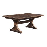 Bristol Barn Wood Dining Table - Extendable Top - Glaze #3 Finish
