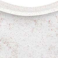 67" Hammered Copper Double Slipper Bathtub with Rings in Glazed White Detail