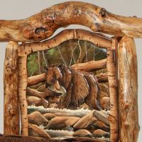 Carved Bear Panel