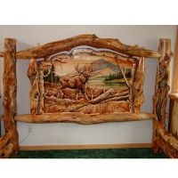 Carved Moose Panel