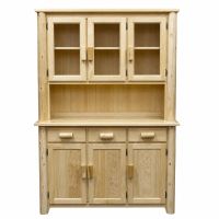Hidden Lake 3 Door Log Buffet & Hutch