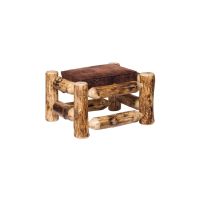 Rustic Colorado Aspen Ottoman