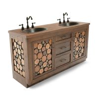 Rustic Campfire Barnwood Vanity