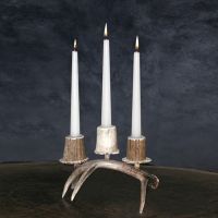 One Antler Candle Holder, 3 candle
