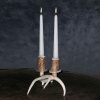 One Antler Candle Holder, 2 candle