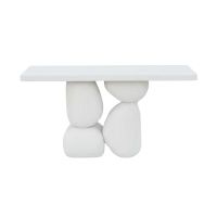 Riverstone Console in Painted White