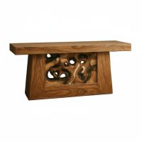Ridge Hollow Console in Golden Walnut with Suar Panel