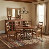 Old Style Sideboard: Some lifestyle images are created with AI for visualization purposes. Crafted from natural solid wood, each piece is unique and will vary.