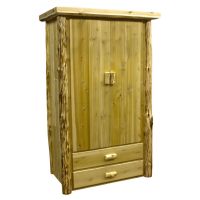 Cedar Lake 2 Drawer Log Wardrobe