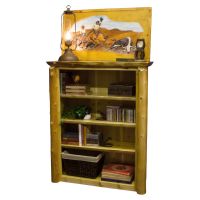 Cedar Lake 4-Foot Log Bookcase