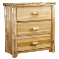 Cedar Lake Cabin 3 Drawer Log Chest