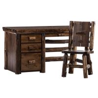 Cedar Lake Cabin Log File Desk