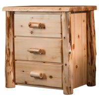Cedar Lake Frontier 3 Drawer Log Chest