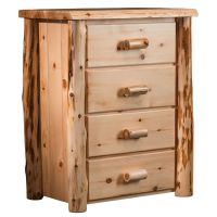 Cedar Lake Frontier 4 Drawer Log Chest