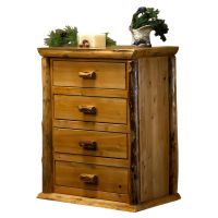 Cedar Lake Lodge 4 Drawer Log Chest