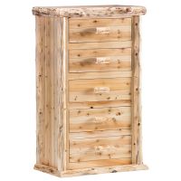 Cedar Lake Lodge 5 Drawer Log Chest