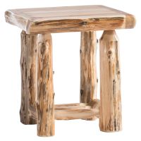 Cedar Lake Log End Table