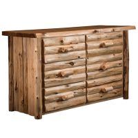 Cedar Lake Logger 6 Drawer Log Dresser